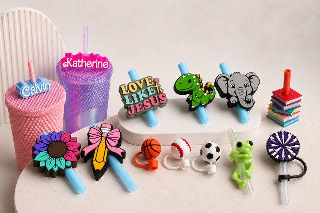 Straw Toppers/Cup Accessories