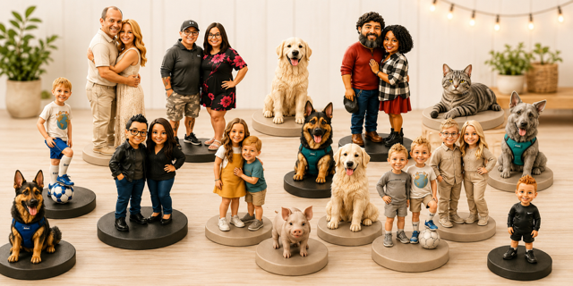 Custom Pets and People Figurines collection photo