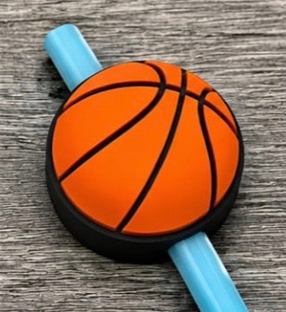 Basketball Straw Topper