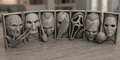 Horror Book Nooks - Unpainted - Solid Color