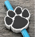 Paw Print Straw Topper