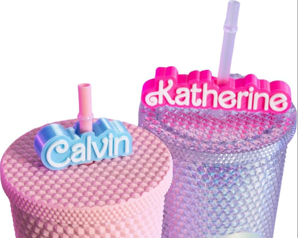 Custom Name Straw Topper