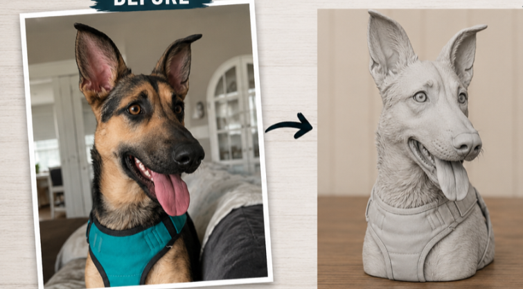 *Custom Pet Replica - SOLID COLOR*