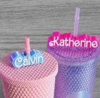 Custom Name Straw Topper