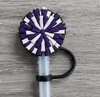 PomPom Straw Topper